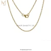 Wholesale 14K Gold Delicate Chain Handmade Cable Chain Necklace Jewelry