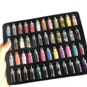 Wholesale A set of 48 colors Glitter for Nail Make up