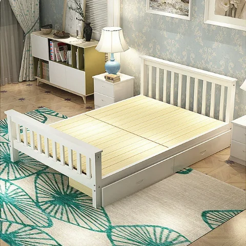 Wholesale adult children and adolescents set wooden frame single double queen size bed
