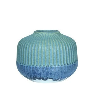 Wholesale Blue and White China Ceramic Vase with Lines