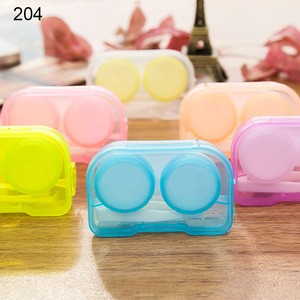 Wholesale cheap lens container plastic contact lens case with tweezer sucker for Color Lenses