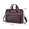 Wholesale Cheap Low MOQ Executive Men Genuine Leather Tote Top Leather Bags And Briefcases 1117