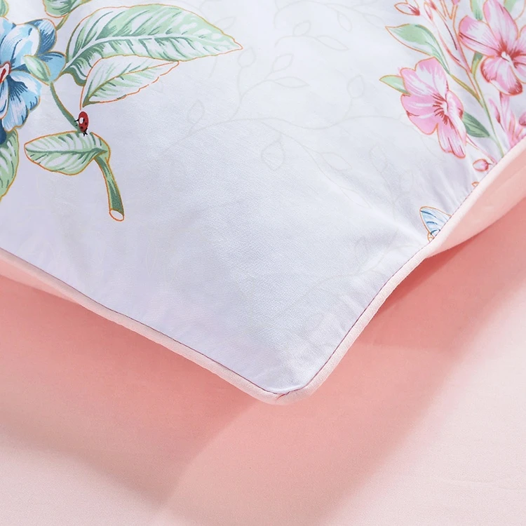 Wholesale classic printed high quality bed sheet set four-piece 100% cotton bedding set