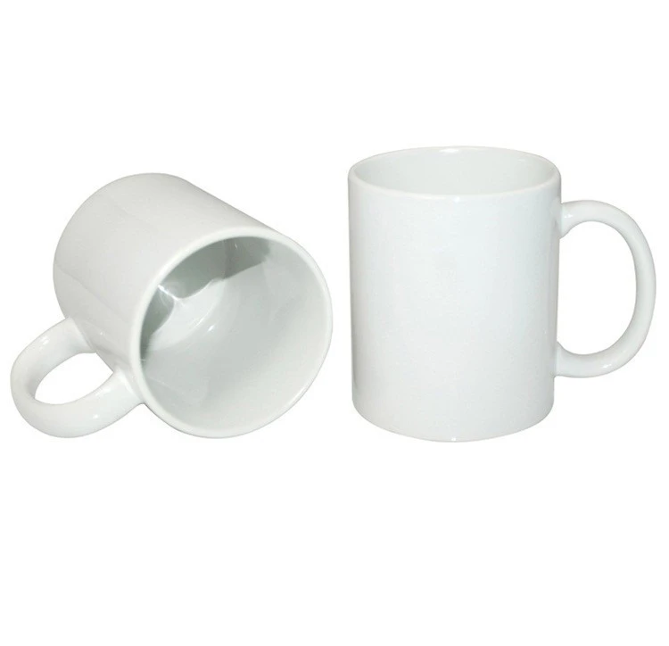 Wholesale Easy To Custom Design Sublimation Blank White Ceramic Mug