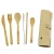 Import Wholesale eco friendly bamboo travel flatware cutlery bag from China