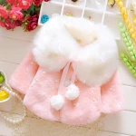 Wholesale girl warm hooded baby cloak baby coat winter coats