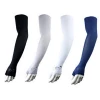 wholesale high quality Black custom printed arm and hand sleeves sets in cycling wear