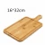 Import Wholesale Hot sale bamboo wood steak plate cutting board bamboo pizza cake baking tray with handle pizza peel tray from China