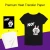 Import wholesale hot sale designs printed heat t shirt Heat A4 Dark No Cut transfer paper T Shirt from China