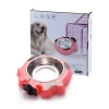 Wholesale Hot Selling Plastic Dog Bowl, Stainless Steel Pet Feeder Bowl