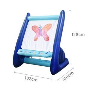 Wholesale kids Drawing toys Giant PVC inflatable easy clean outdoor easel Drawing Board for kids