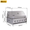 wholesale kitchen cooking stainless steel barbecue grill build in bbq grill