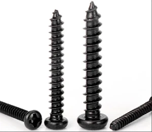 Wholesale Manufacturer M4 M8 M10 PA Black-Plated Cross Round Head Cross Pan Head Self-Tapping Screw