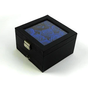 Wholesale Mothers Day Gift Boc In Acrylic Box Fresh Cut Summer Flora Preserved Garden Roses With Drawer