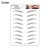 Import Wholesale New Products 3D Eco-friendly Long Lasting Water Transfer Women Fake Eyebrow Temporary Tattoo Sticker from China
