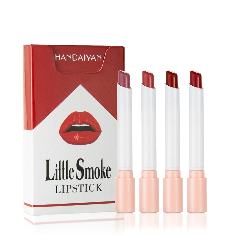 Wholesale OEM Cosmetics Makeup Vendor Long Lasting Waterproof Cigarette Lip Stick Set Private Label Lipstick