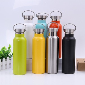 Wholesale Portable Silver Drinking Cup Double Wall Stainless Steel Tumbler Insulated Sport Vacuum Flask(500ml)
