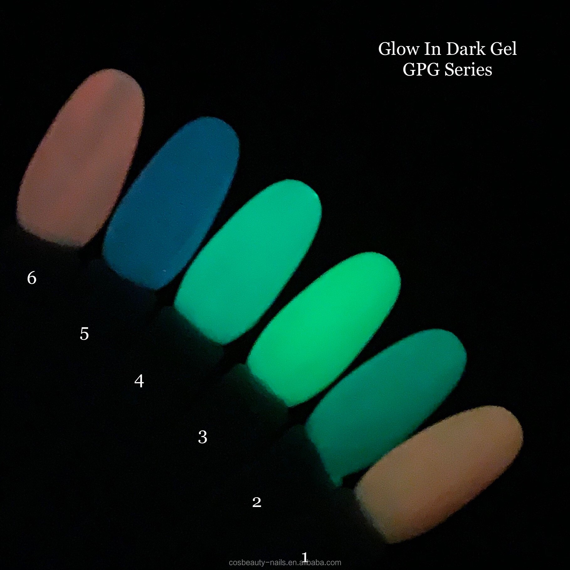 Wholesale Private Label Nail Product UV GEL Glow In Dark Nail Polish For Shiny Long Lasting