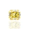 Wholesale Radiant Cut Moissanite Loose Gemstone Vvs Yellow Moissanite Diamond for Bijoux Making