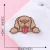 Import Wholesale self-adhesive cartoon service dog patches for clothes badge paste on garment clothing bag accessories from China