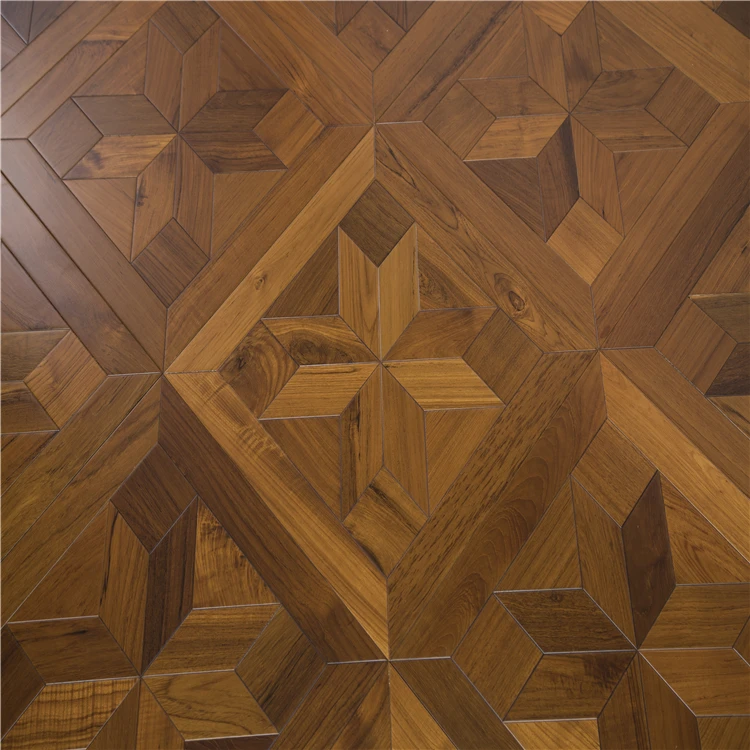 Wholesale Stainless Steel wood flooring Inlay Wood Parquet Suppliers Oak Parquet flooring patterns