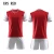 Import whosale red and white soccer jersey football uniform from China