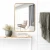 Import Wide Purpose Dressing Mirror Rounded Corners Aluminum Alloy Frame from China