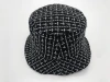 winter ladies high quality  popular plaid tweed  bucket hat WHOLESALE BUCKET HAT
