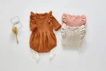Winter Toddler Newborn Warm Children Clothes  Long Sleeve Clothing Baby Girls Knit Rompers