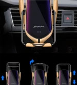 wireless car charger mount auto-clamping gravity air vent fast charger car holder for smart phones