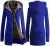 Import Women Plus Size Zip Leopard Coat Plus Velvet Fashion Trench Coat from China