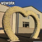 WOWORK Personalized giant heart arch stand festive & party supplies lighted wedding arches
