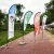 Import Wuhan JW Advertising double sided teardrop banner material beach feather flag from China