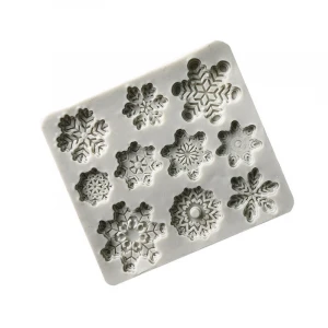 XGY-22 silicone chocolate mold with snowflake shape. silicone sugar lace mold, 3D Fondant Mermaid Tail Silicone Mold