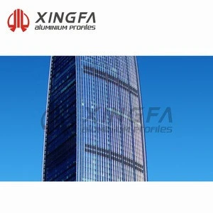 Xingfa Fully-hidden-frame Series Hollow Glass Aluminium Curtain Wall