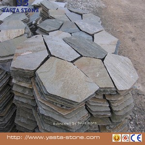 Yasta Multi color cheap flagstone/slate net paste/mesh slate stone