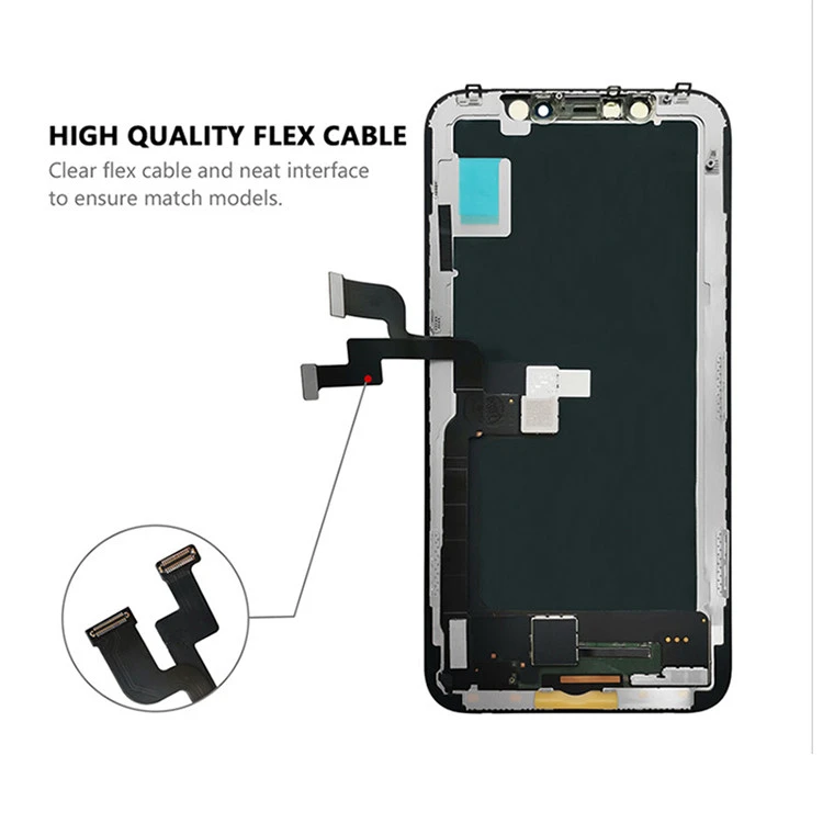 ZC Factory Soft OLED High Color Gamut Mobile Phone LCD For iPhone X
