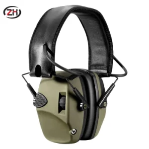 ZH EM026 Green Electronic Sound Amplification Muffs