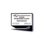 Zippy Magnetic Business Card Letter Opener House Translucent