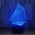 Import ZOGIFT home decor 3D LED Night Light sailboat 3D illusion led lamp Multi-colored Light 3D Hologram Illusion Desk Lamp from China