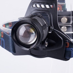 Zoom Headlamp Lightweight Rechargeable White High Power LED Head Light For Bikes