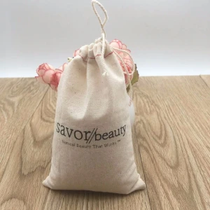NATURAL CLOTH GIFT PACKAGING DRAWSTRING DUST PRINTED CUSTOM STRING PRODUCE COTTON PUNCH BAGS