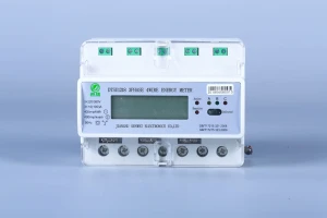 Three Phase Four Wire DIN Rail Electric Energy Meter
