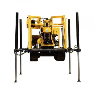diesel engine crawler mounted core drilling equipment XYD-130 crawler hydraulic core drilling rig for sale