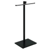 Display Stand Metal Garment Rack Wooden Base Clothing Store Rack System Modern Shop