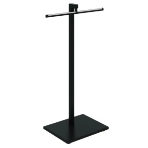Display Stand Metal Garment Rack Wooden Base Clothing Store Rack System Modern Shop