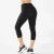 Import Women High Waist Capri Leggings Soft Stretchy Breathable Tummy Control Yoga Running Fitness Sports Cropped Pants from China