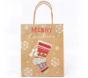 Fancy Christmas Gift Packaging Kraft Paper Bag