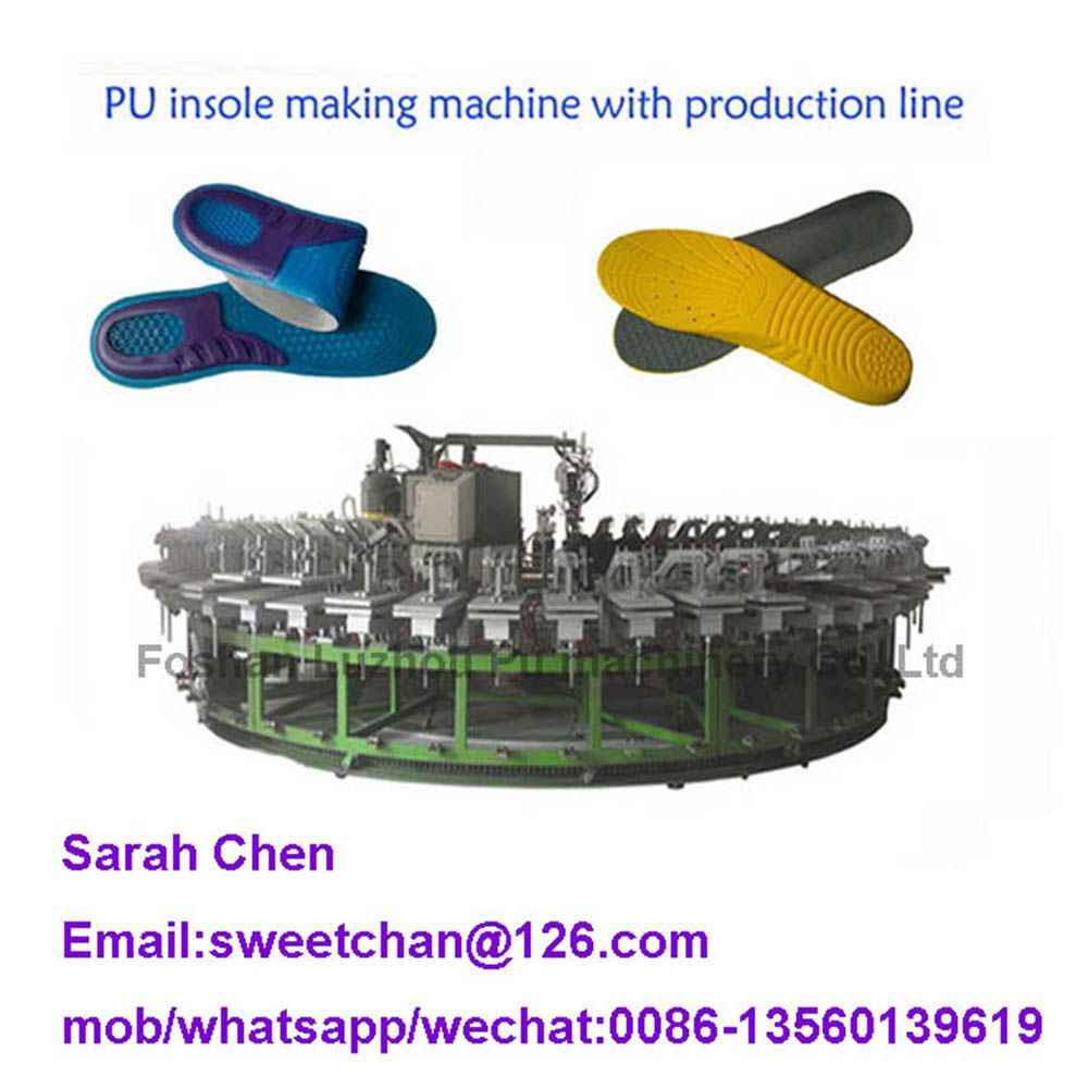 Pu Insole Making Machine Buy Fully Automatic Pu Shoe Insole Foaming Machine Pu Gel Insole Rotary ...