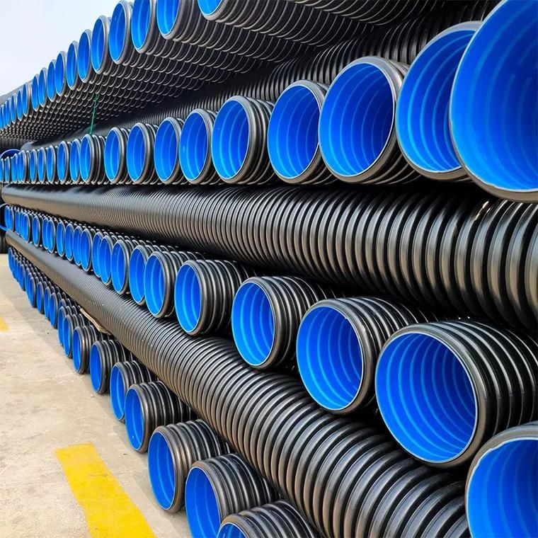 Buy Dn400 Sn8 Hdpe Double-wall Corrugated Pipe from ZhengJu New ...